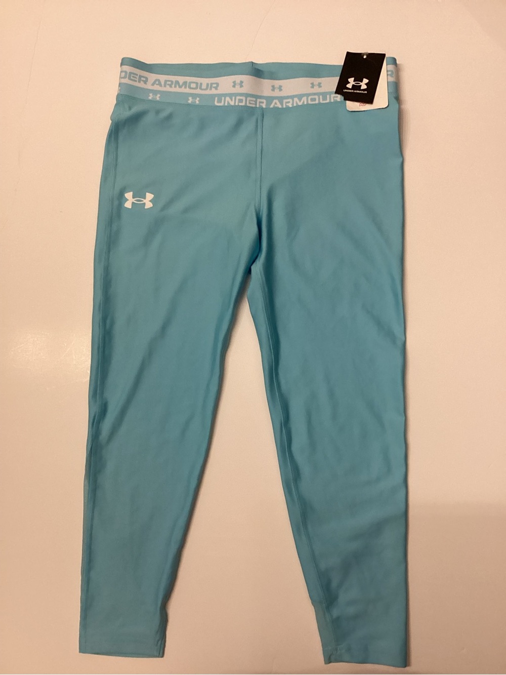 Under Armour Girls Aqua Athletic Leggings